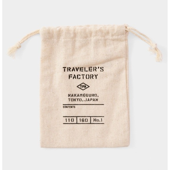 Traveler's Company Other - NEW TRAVELER'S Factory Storage bag No. 1 Drawstring Bag Tokyo Notebook